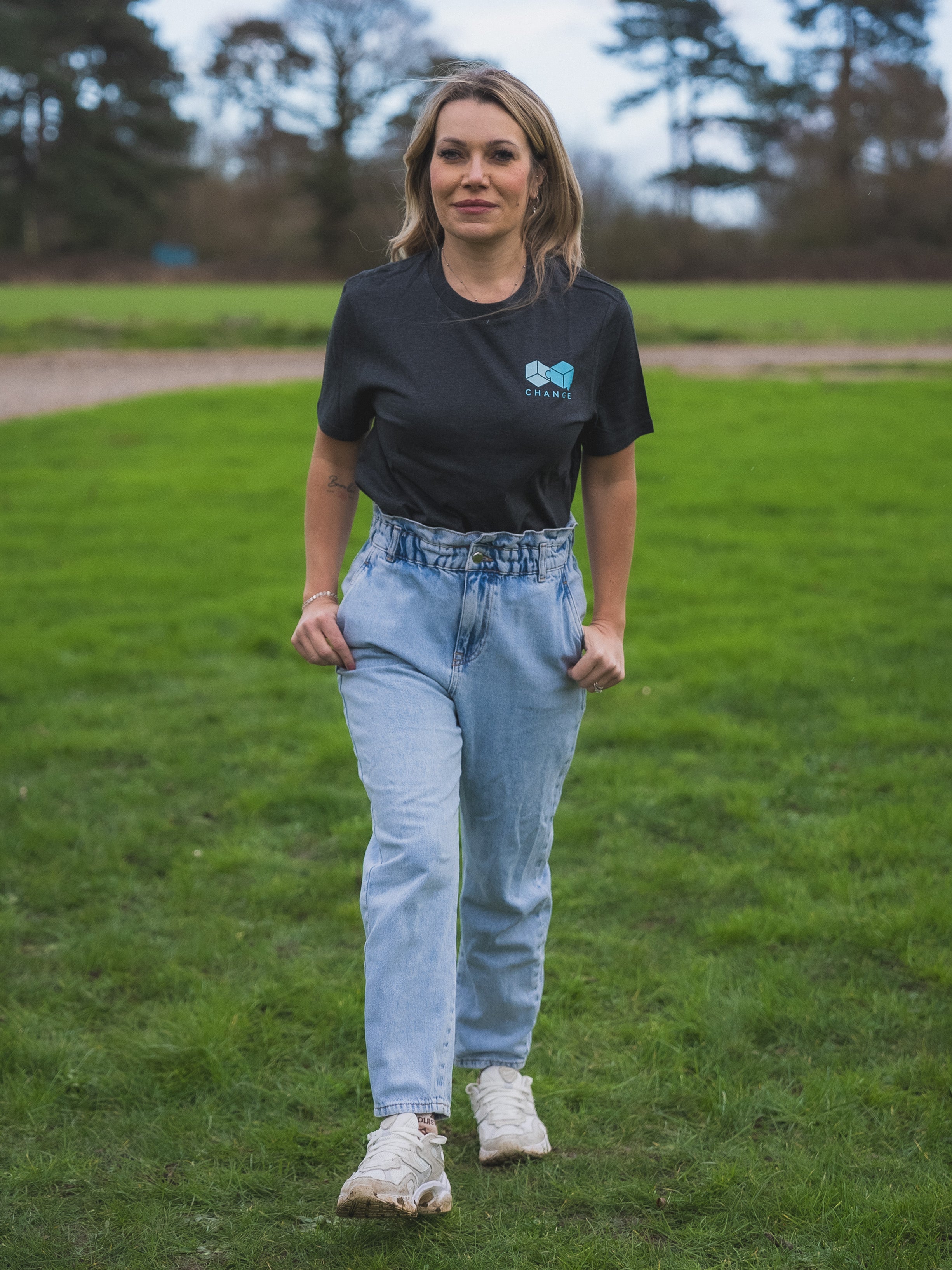 Women's Classic Tee Logo - Grey