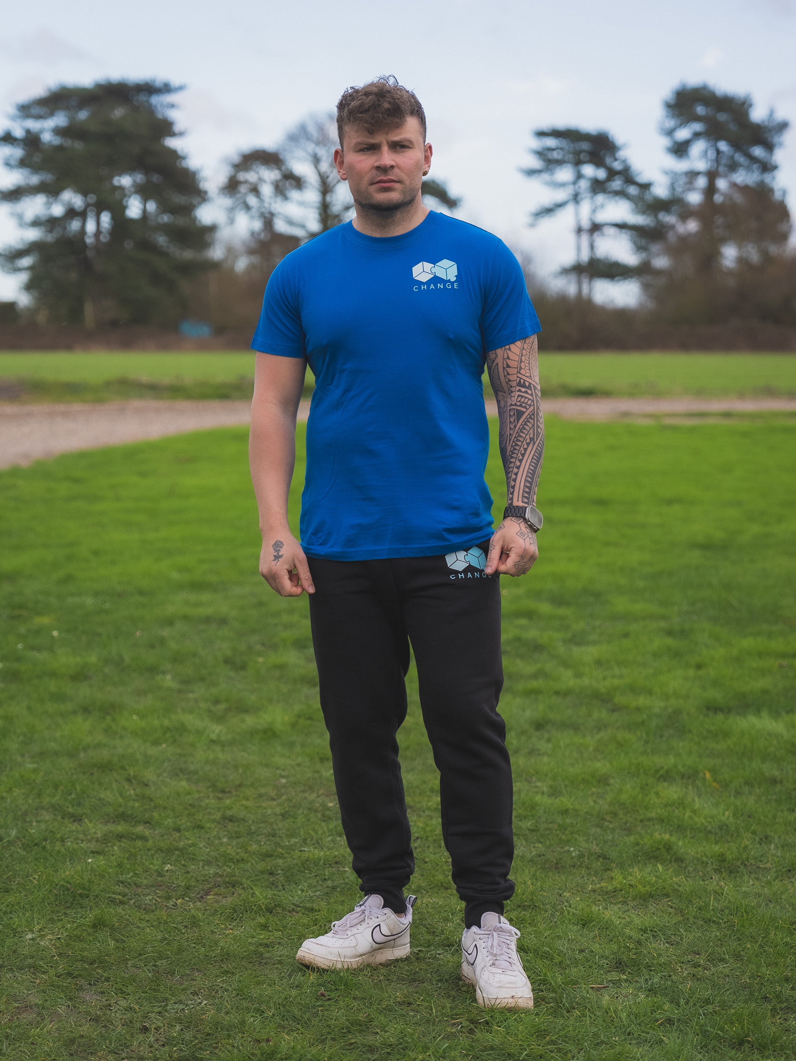 Men's Classic Tee Logo - Blue