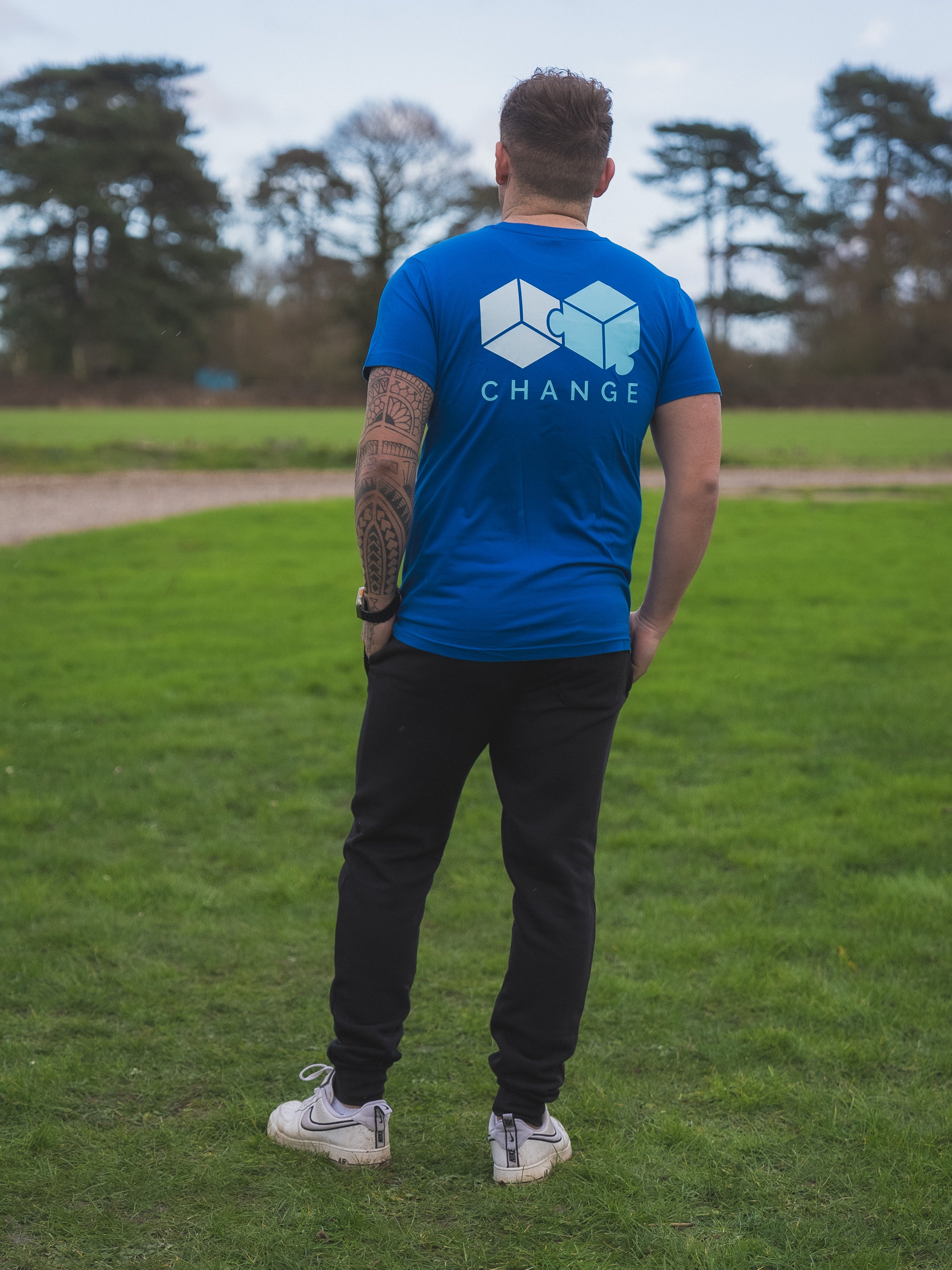 Men's Classic Tee Logo - Blue