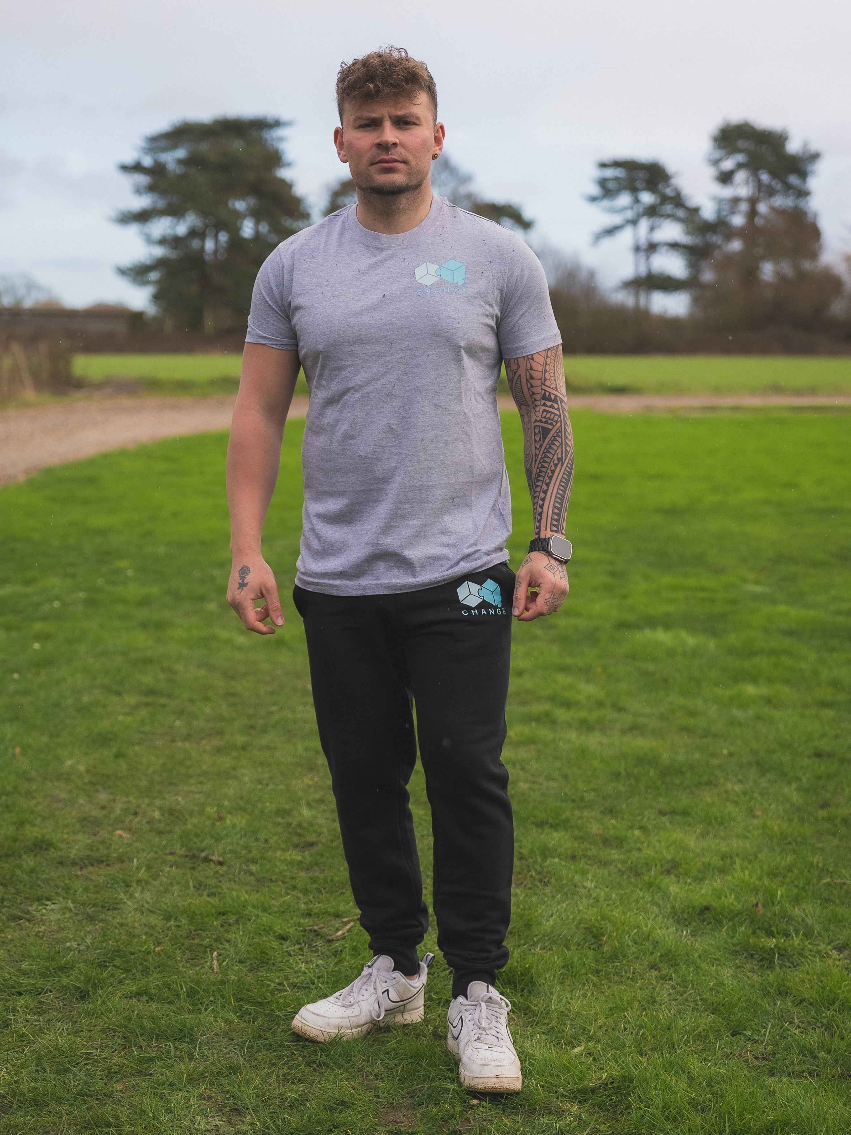 Men's Classic Tee Logo - Grey
