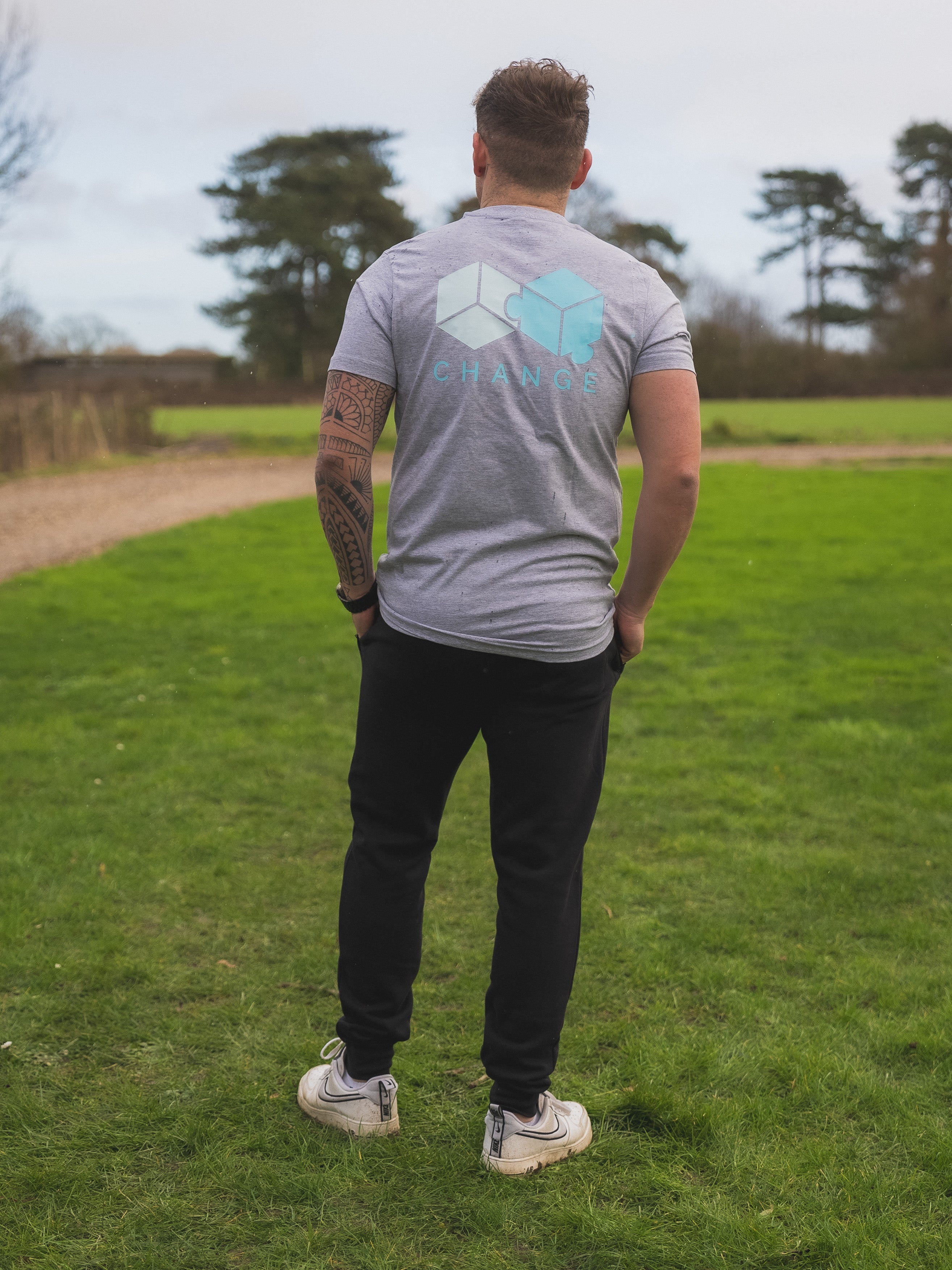 Men's Classic Tee Logo - Grey