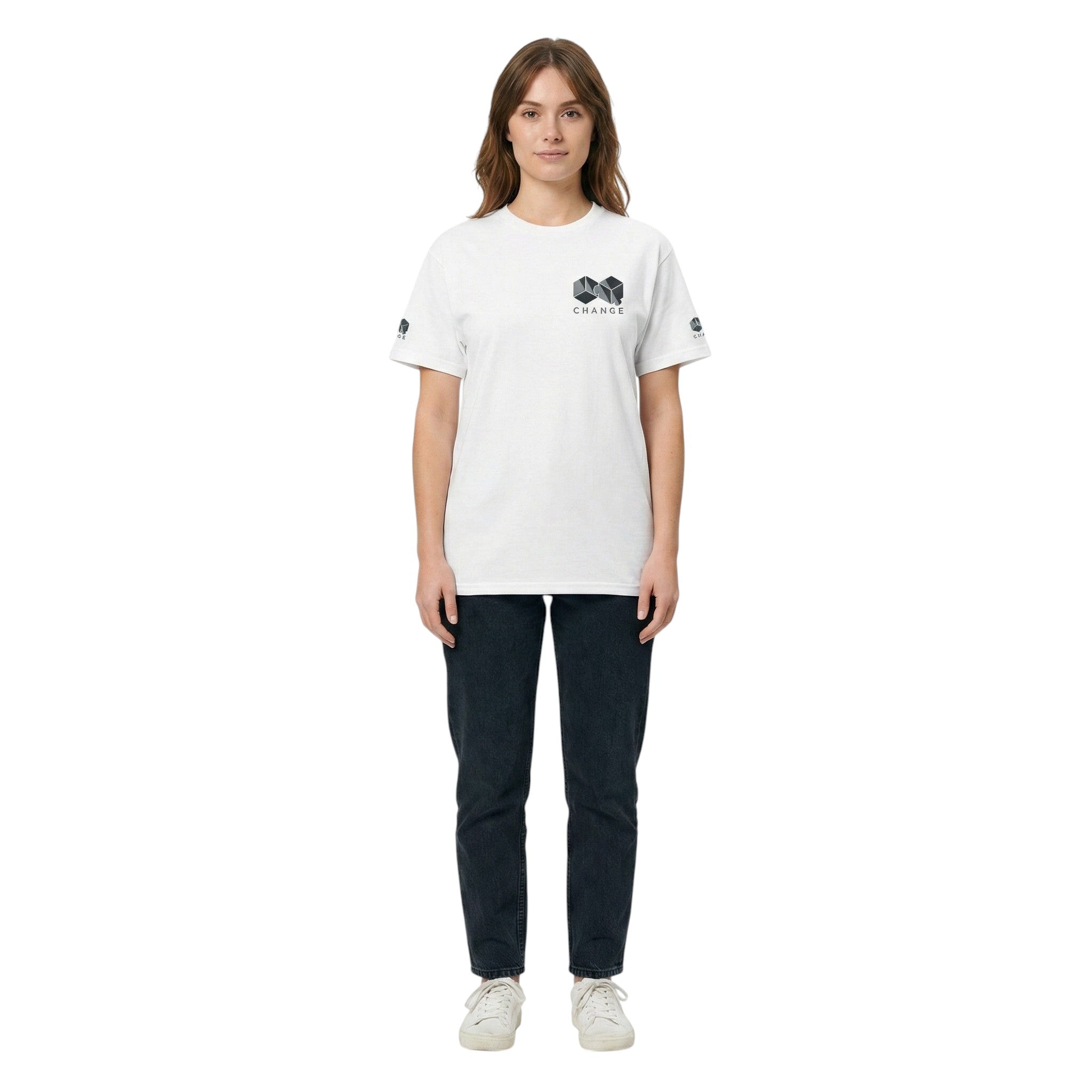 Heavyweight Women's Crewneck T-shirt | Premium Embroidery