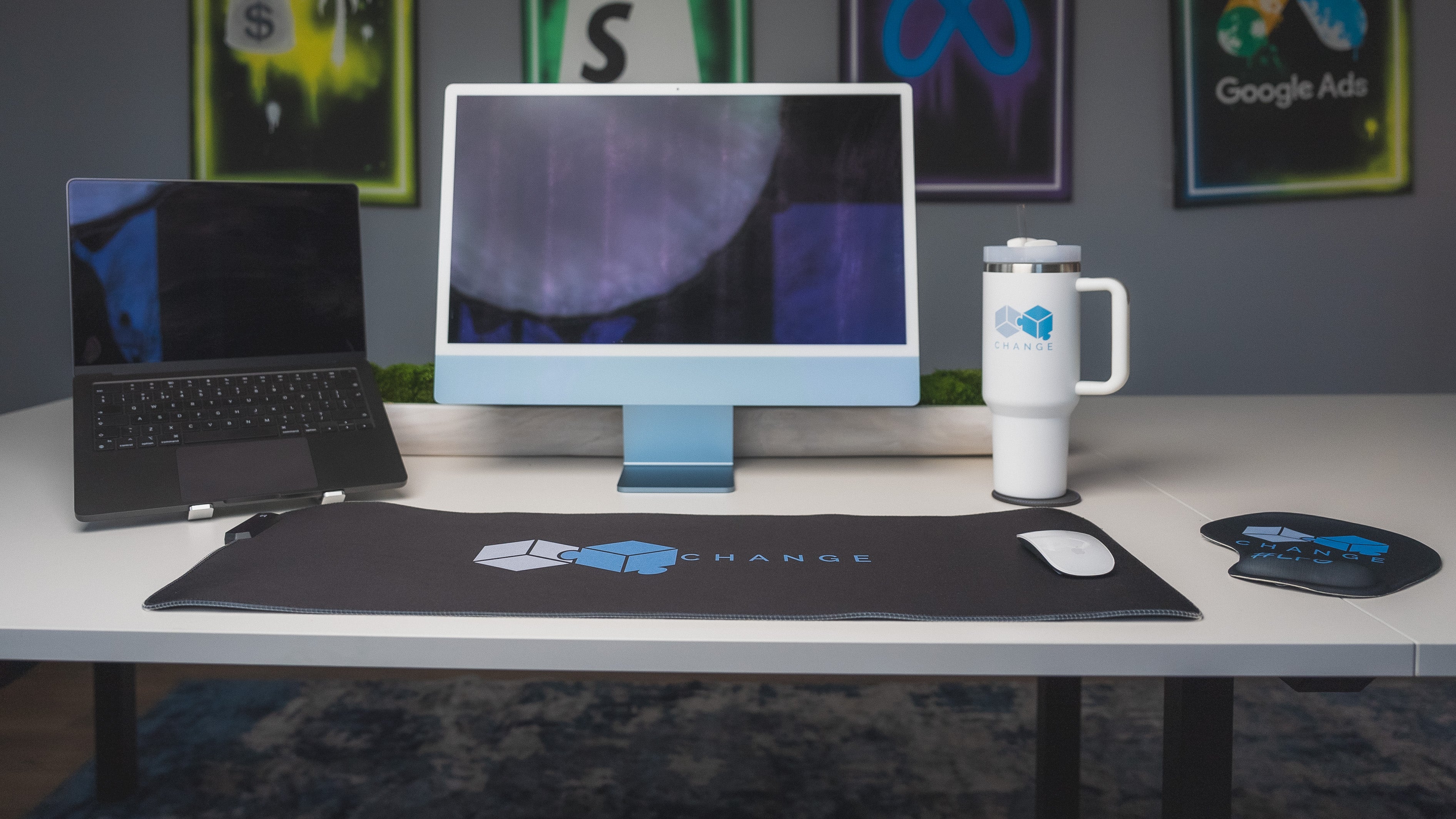 Large Change Logo Desk Mat